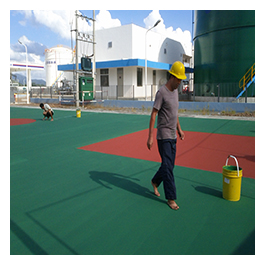 惠州中海油丙烯酸球场地面完工
